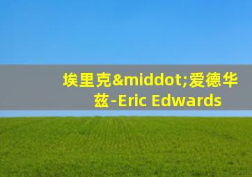 埃里克·爱德华兹-Eric Edwards